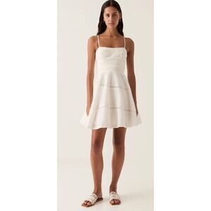 Aje Dress Cinque Jacquard Mini Dress Ivory NWT Size 10
